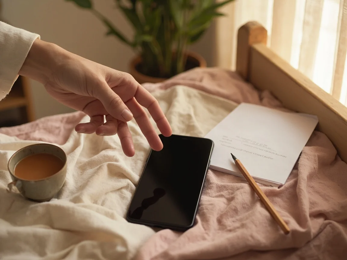 App install on a cotton throw — install moment