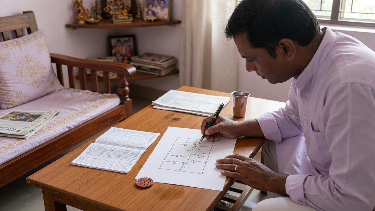 Caribbean score moment — pencil ticking on a score sheet
