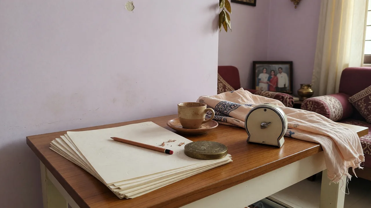 Responsible play boundary — calm domestic desk